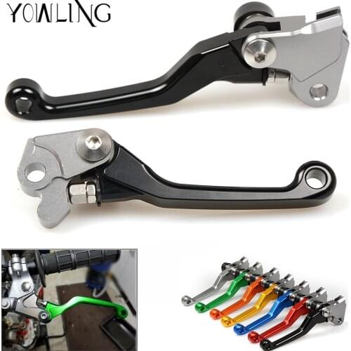 GREEN CNC Aluminum Pivot Foldable Brake Clutch Levers handle FOR Kawasaki KLX250,D-TRACKER 2001 2002 2003 2004 2005 2006 2007