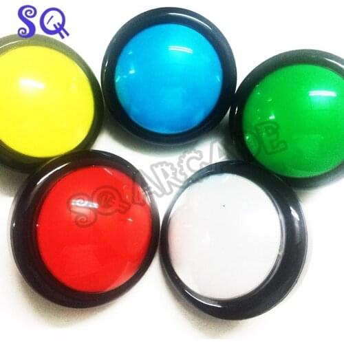 10PCS 100mm Push Button Arcade Button Led Micro Switch Momentary Illuminated 12v Power pressing Button Switch dancing dj machine