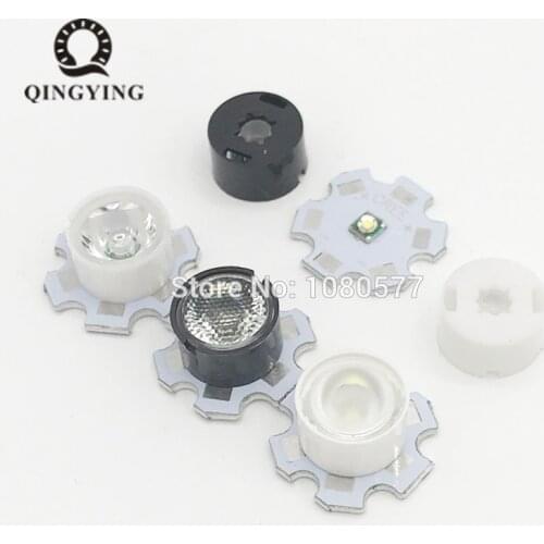 10pcs 13mm CREE LED Lens 10 30 45 60 90 Degree XPE XPE2 XPG XPG2 XTE Epiled/Semiled 3535 3030 Emitter Plano Reflector Collimator