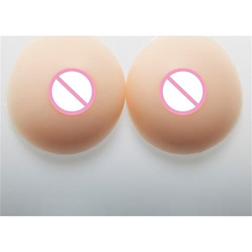 1400g/pair Shemale Transgender Crossdresser Round Silicone Breast Artificial Boobs Enhancers Super Soft Breast Forms