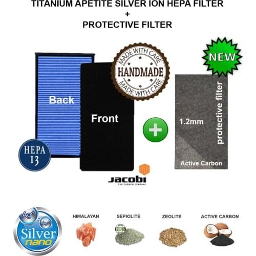 2 Pieces Philips HR4367 HR4368 HR4369 Air Purifier Compatible Hepa Carbon Combined Filter