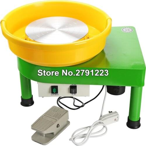 220V green childrens Pottery Forming Machine 250W/150W Electric Pottery Wheel DIY Clay Tool With Tray For Ceramic Work