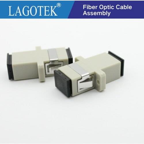 50PCS SC UPC Simplex Multi-mode Fiber optic Adapter SC Optical fiber coupler SC UPC Fiber flange SC connector Free shipping