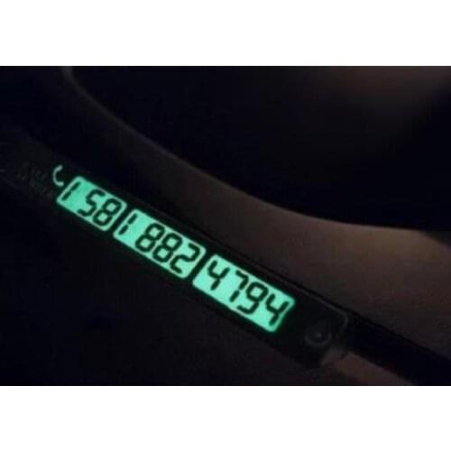Auto Vehicle Car on the Inside of the Phone Number with Suction Cups Parktel Night Visible Highlighter