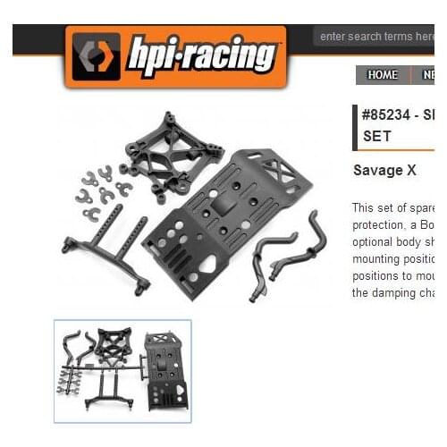 Savage XL FLUX HP TOWERS (chassis plate uprights shock, BODY MOUNTS posts HPI X 4.6 SS 112609