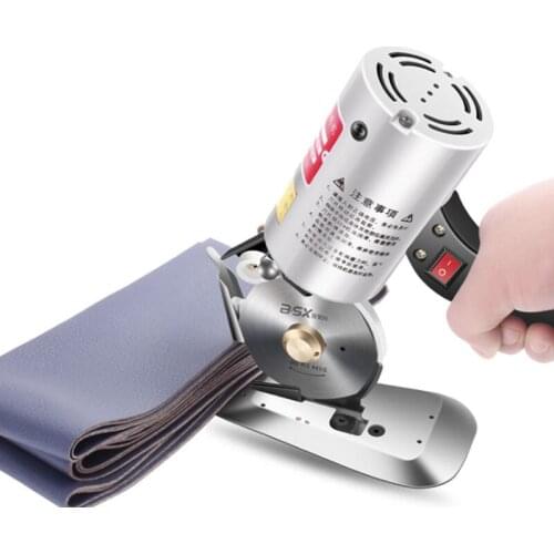 C-90 Electric Round knife Cutting Machine Clothing Electric Scissors leather Cloth Paper Hand-held Electric Scissors