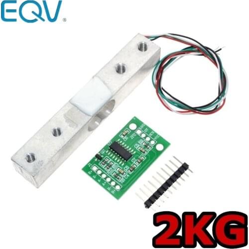 Digital Load Cell Weight Sensor 2KG Portable Electronic Kitchen Scale + HX711 Weighing Sensors Ad Module