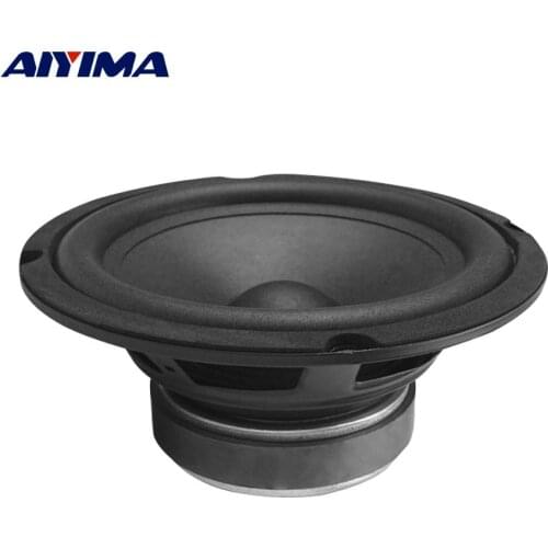 AIYIMA 6.5 Inch Midrange Bass Speaker Driver 2 Ohm 100W Music Hifi Stereo Speaker Woofer DIY Two Ways Crossover Car Speaker