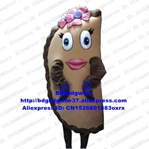 Empanada Wrappers Patty Stuffed Dumplings Boiled Gyoza Mascot Costume Adult Cartoon Character Floor Show Greet Guests zx2523