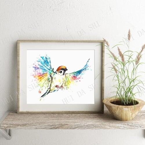 Sparrow Art, Bird Prints, Kitchen Decor, Bird Lover Gift, Woodland Decor, Woodland Animals, Forest Wall Art, Nature Wall Art