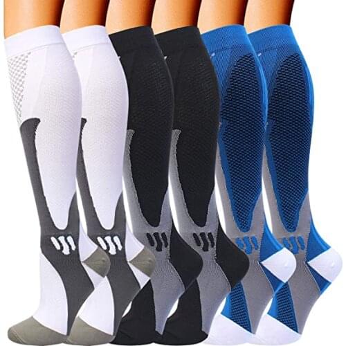 Running Compression Socks Men Women Stockings 30 Mmhg Sports Socks For Marathon Soccer Golf Football Tube Socks Varicose Veins