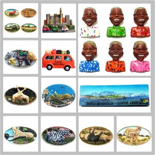 Europe and America Africa 3D Fridge Magnets Tourism Souvenir Refrigerator Magnetic Sticker Collection Handicraft Gift