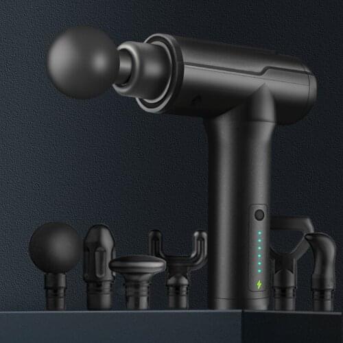 Massage Gun Deep Tissue Percussion Muscle Massager For Pain Relief 30 Speeds LCD Touch Display Fascia Gun Electric Body Massager