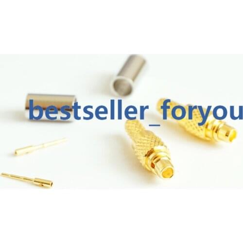 MMCX Crimp Male straight RF Connector For LMR100 RG316 RG174 cable