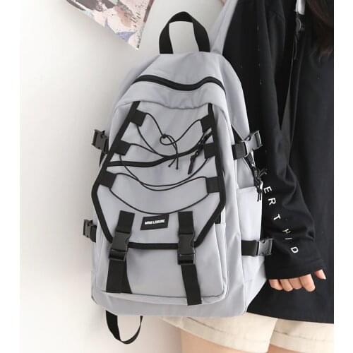 Trendy Cool Tooling Large Capacity Women Backpack Female 2021 Waterproof School Backpacks for Girls New Shoulder School Bags
