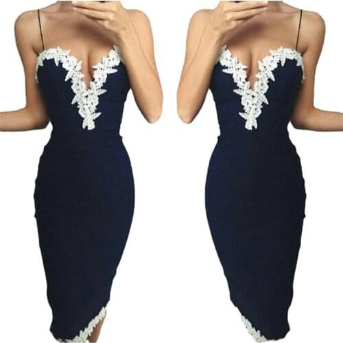 2021 new summer sling bag hip lace v-neck skirt dress