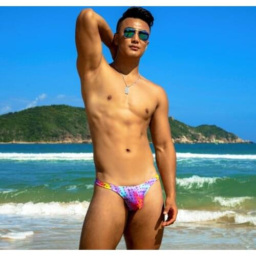 New tight low waist swimwear sexy swimsuits swim briefs trunk bikini men surf sports swimming shorts different penis pouch size