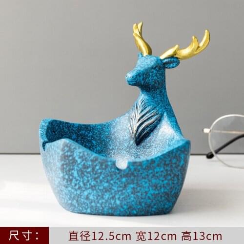 The ashtray home sitting room Nordic wind-deer individuality creative trend fashion wind fly ash big ashtray sent her boyfriend