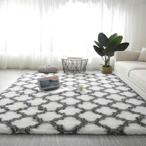 Fluffy Fur Tie Dye Carpets For Bedroom Decor Modernas Home Floor Large Hand Washable Nordica Living Room Soft White Shaggy Rug