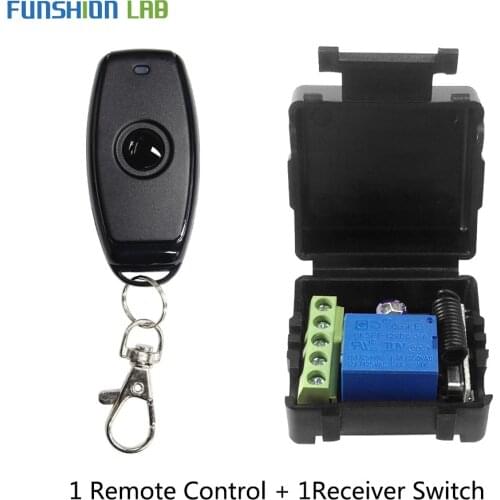 QIACHIP 433 MHz DC 12V 1CH RF Relay Module Universal Wireless Remote Control Switch Smart Home Controller Receiver For Gate Door