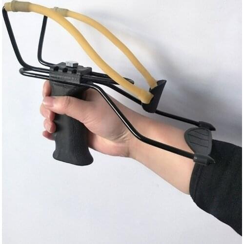 Outdoor Games Powerful Slingshot Wrist Brace Support Shot Catapult Bow Catapult Hunting Slingshot Bow and Arrow Compound Bow