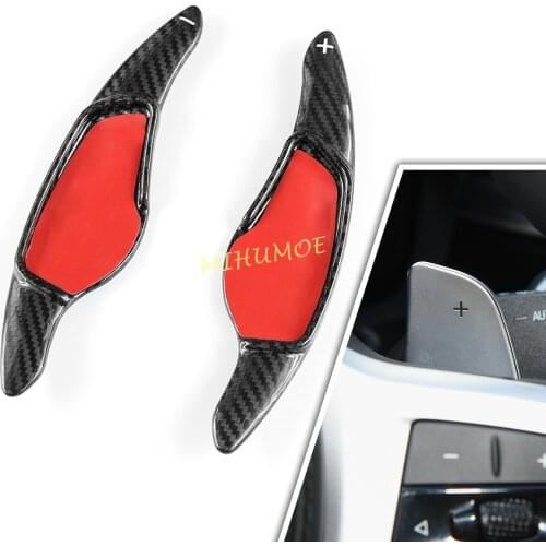 Black Carbon Fiber Steering Wheel Paddle Shifter For BMW G20 G30 G31 G32 G11 G14 G15 G01 G05 G06 G07 F90