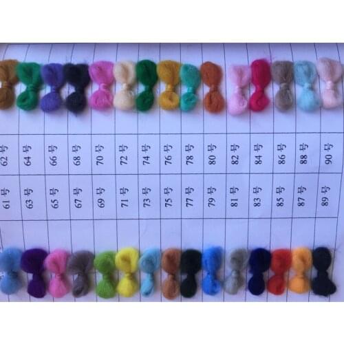 WFPFBEC 66S DIY handmade Needle Felting wool felt poke fun filled Wool fibre Tops Roving 10g/30pcs/lot free shipping 300g