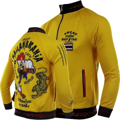2 Colors VSZAP Fighting MMA Thai Boxing Quick-drying Jacket Sports Jacket Long Sleeve Zip Kick Hoodie Mens Fighting Jacket