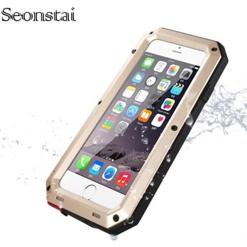 Heavy Duty Doom Armor Waterproof Phone Case For iPhone 11 12 Pro X XR 6 6S 7 8Plus 5S SE XS MAX 360 Full Shockproof Metal Cover