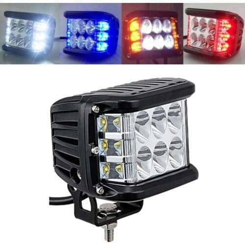 4" LED Work Light Bar Cube Side Shooter Pod White & Amber Strobe Lamp SUV Truck High Quality Aluminum Alloy Auto Work Light