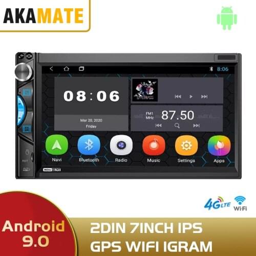 Android 9.0 2din Car Radio 7'' Universal Car Multimedia Video Player GPS WIFI Bluetooth Car Audio FM Car Stereo For Car Radio