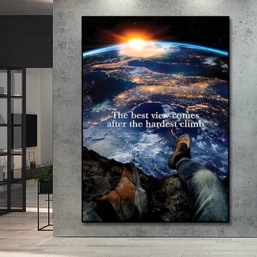 Success Quotes Inspirational Motivational Posters And Prints Canvas Painting Modern Wall Art Pictures in Office Decor Home