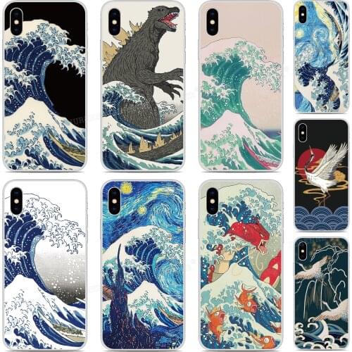 Wave off Kanagawa Silicone Soft TPU Phone Case For SamsungGalaxy Xcover 4 A10E A20E A10 A30 A40 A50 A60 A70 A80 A90 S10e Cover