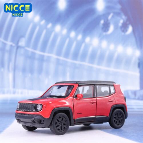 Welly Diecast 1:36 Simulator JEEP Renegade Trailhawk SUV Off-Road Model Car Pull Back Car Metal Alloy Toy Car For Kid Collection
