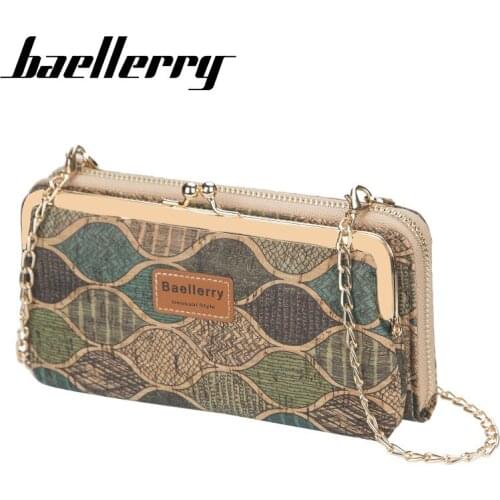 Wood Grain Printing Women Wallet Lady Phone Bag Zipper Handbag Purse Long Wristlet Wallets Clutch Messenger Shoulder Straps Bag