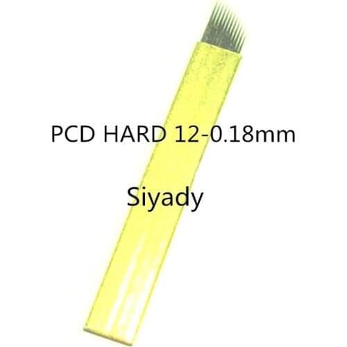 Hard LAMINA NANO BLADE PREMIUM Pcd 12/14/12U /14U 18U HARD 0.18MM Permanent Makeup Eyebrow Tattoo Needles For Tobori Pen