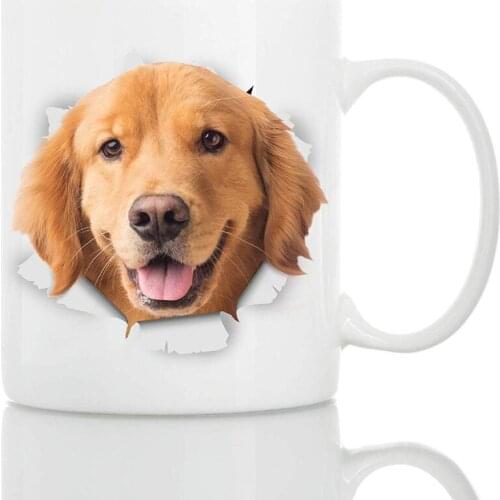 Golden Retriever Dog Mug Ceramic 11oz Funny Coffee Mug |Perfect Dog Lover Gift | Cute Novelty Coffee Mug Present Great Birthday