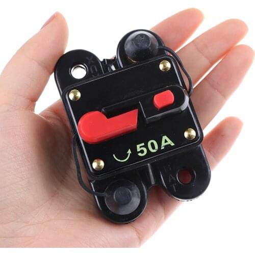 12V 24V DC Home Solar System Waterproof Circuit Breaker Reset Fuse Inverter