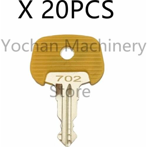 20pc Key For Jungheinrich 702 Red Electric Stapler Ignition Key 702 For Mic Komatsu Free Shipping