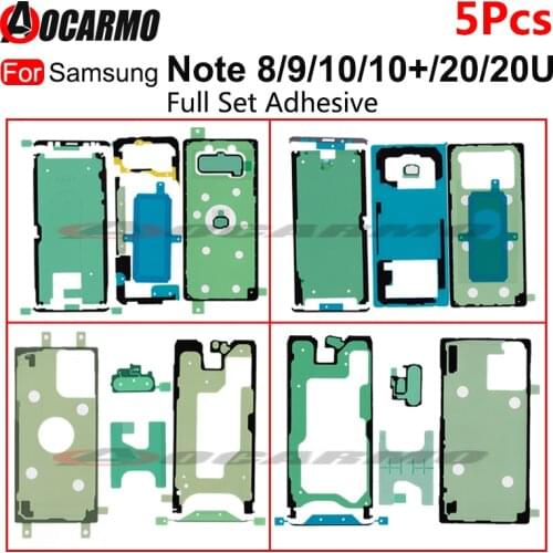 5Set For Samsung Note 8 9 10 Plus 20 20Ultra 20U Note9 LCD and Back Cover Battery Sticker Tape Glue Waterproof Adhesive
