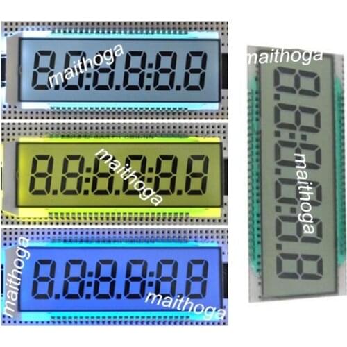 50PIN TN Positive 6-Digits Segment LCD Panel (Backlight/No Backlight) 5.0V