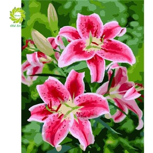 Diamond Mosaic Flowers 5D Diy Diamond Painting Full Drill Round Diamond Embroidery Colored Flowers Cross Stitch Home Decor Art