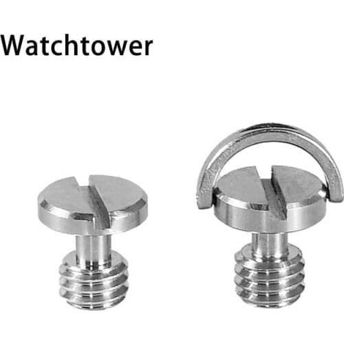 Quick Release Plate Clamp 3/8'' Inch Camera Screw Ballhead Monopod Tripod Mount Screw Stainless Steel For Dslr Camera