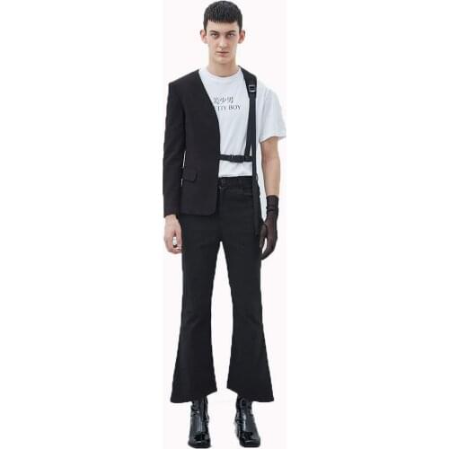 Black Fashion Slim Fit Groom Tuxedos Groomsmen Mens Party Dress Prom Dresses Business Suit Boda Two Piece Man Suit(Jacket+Pants)