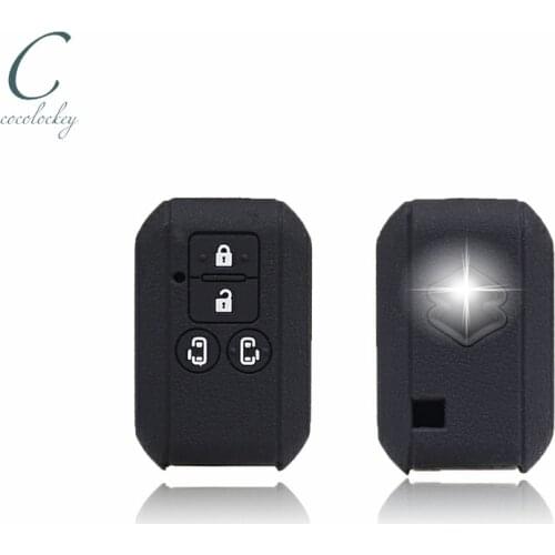 Cocolockey Silicone Car Key Cover Fob Case for suzuki swift wagon r Japan 2/3/4Buttons Smart Keyless Car Key Case For Car