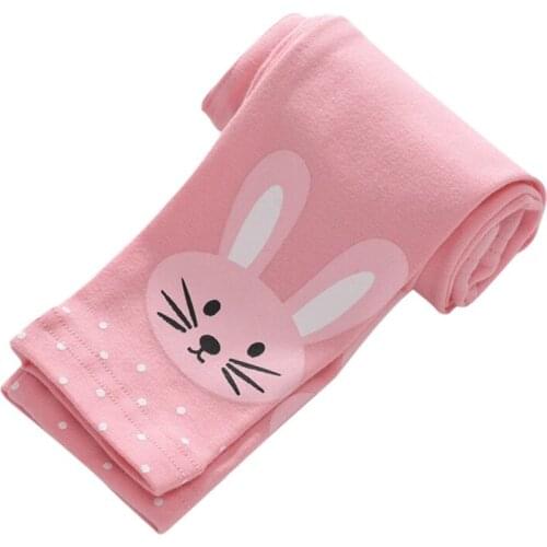 Baby Girls Skinny Pants Kids Warm Leggings Girl Cartoon Rabbit Stretchy Elastic Soft Cotton Autumn Trousers 2020 new Arrive