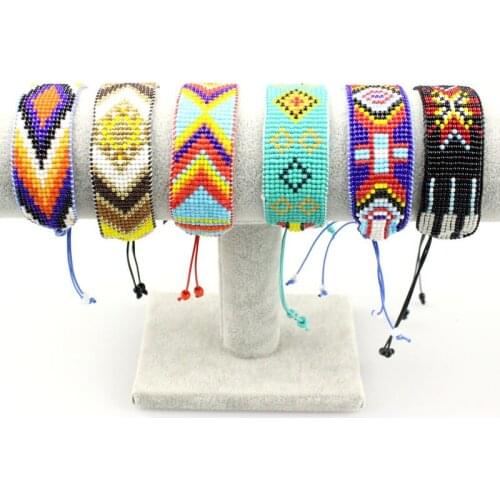 Friendship Weave Wrap Charm Bracelet Beads Heart Jewelry Bohemian Bracelet Love Pulseras Mujer Moda 2020 Women Handmade