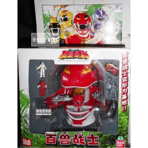 BANDAI Super Sentai Rangers Transformed Robot Toys Cartoon HyakujyuuSentai GanRanger Action Figures Model Toys Collection Gift