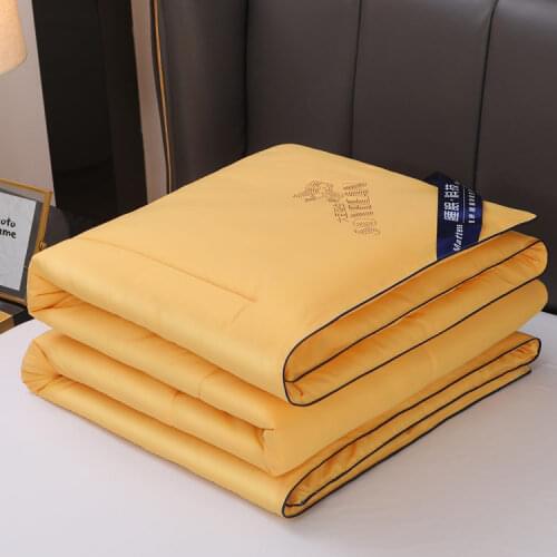 Summer Cool Feeling Soybean Fiber Cool In Comfortable Soft Household Supplies Solid Color Air Conditioning Futon Summer Quilt