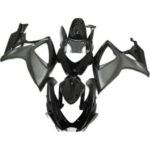 Injection Molding Motorcycle Fairings for SUZUKI GSXR 600 750 2006 2007, Black fairing kit GSXR600 GSXR750 06 07 PL259